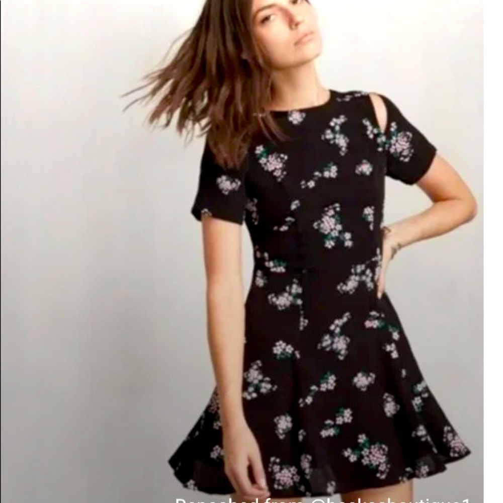 Reformation Felix Floral Print Mini Dress